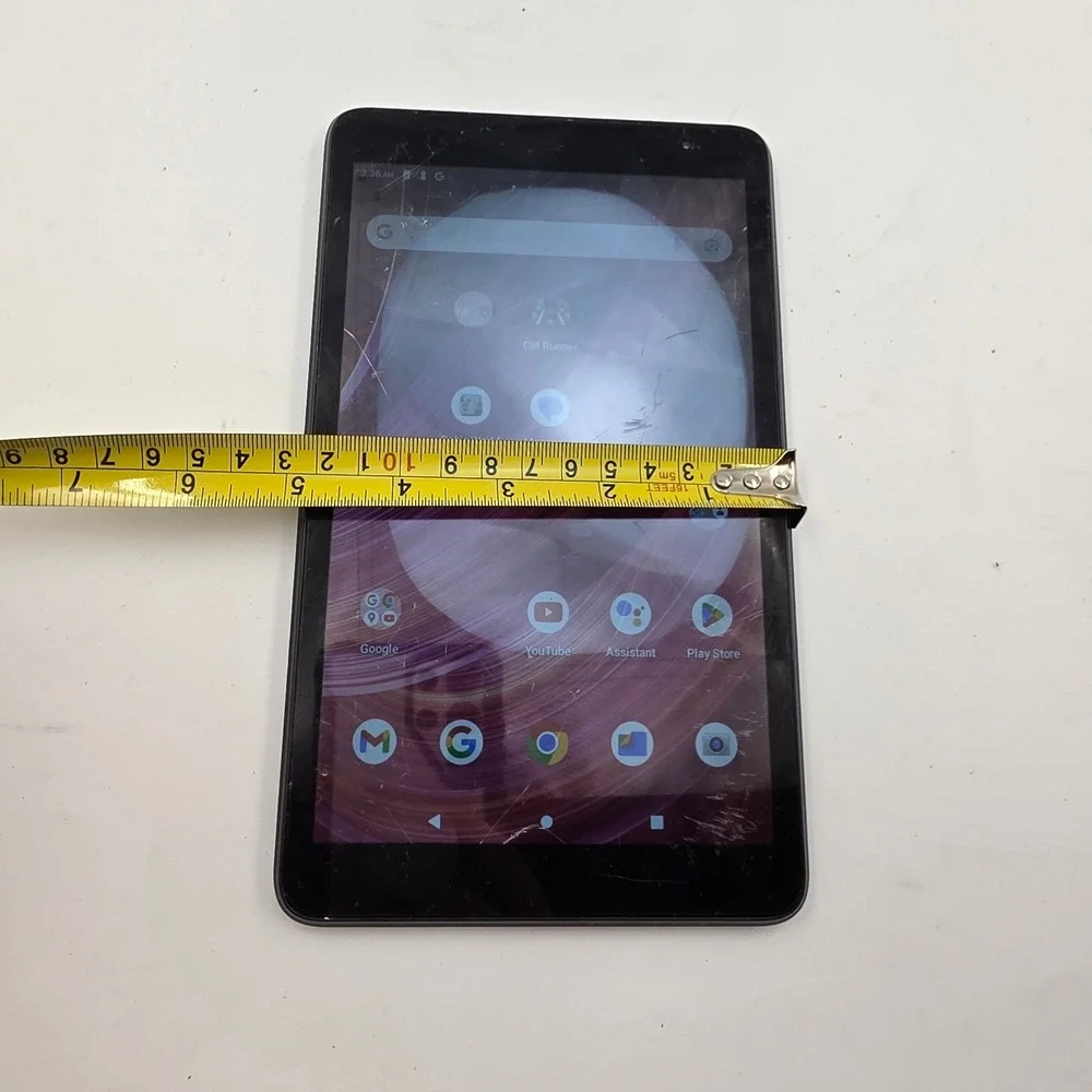 BLU‎ M8L Android Tablet 8 inch Display Black Cracked Screen For Parts Repair O5